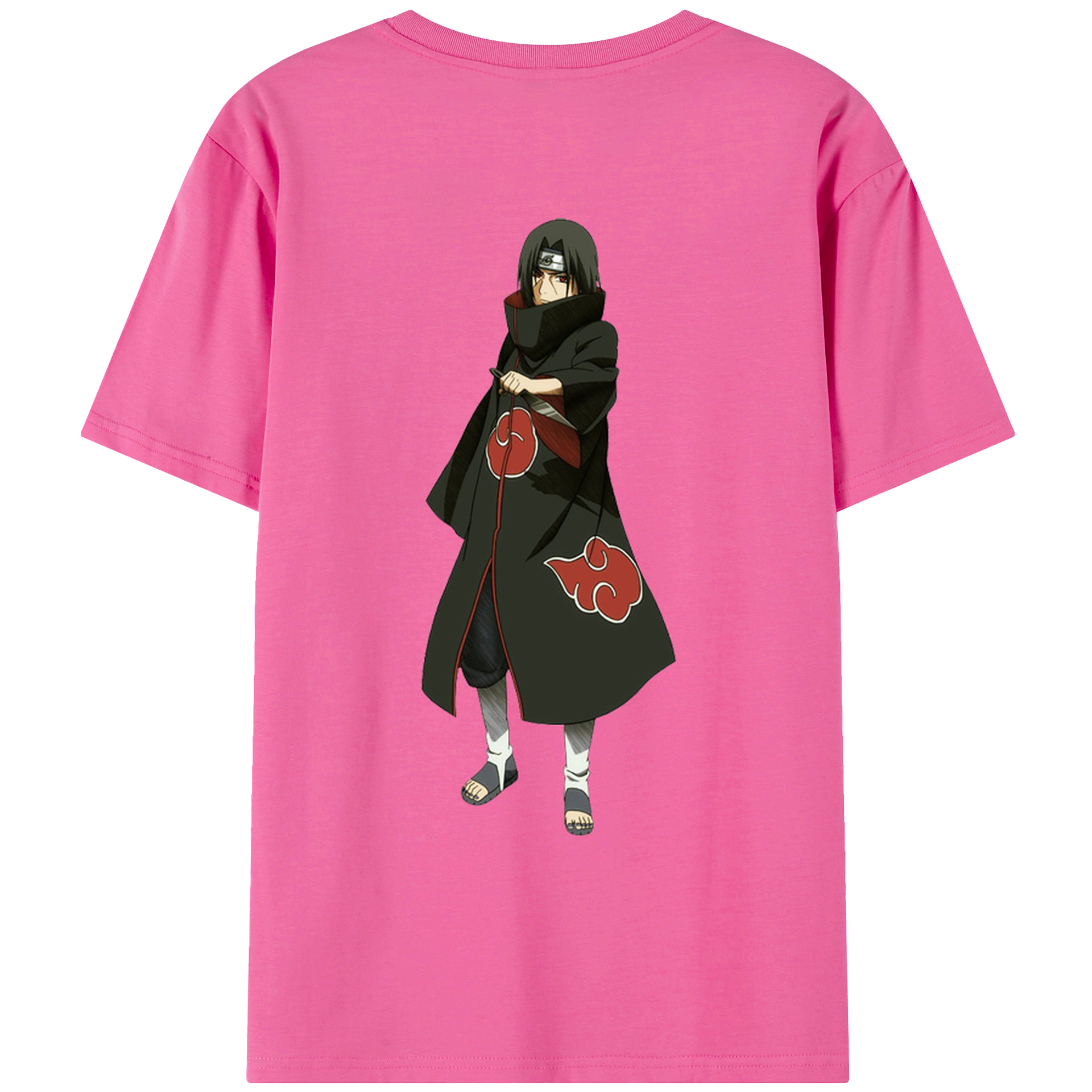 （画像用） NARUTO -ナルト- うちは イタチ Uchiha Itachi レディース半袖Tシャツ(バックプリント)